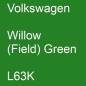 Preview: Volkswagen, Willow (Field) Green, L63K.